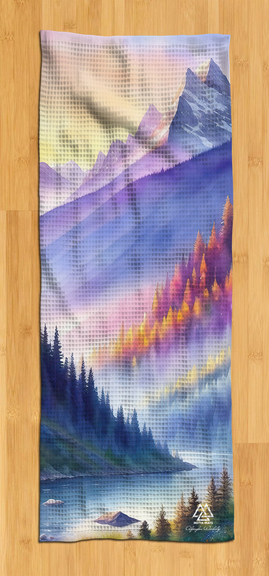 "Fall Mountains" Yoga Towel