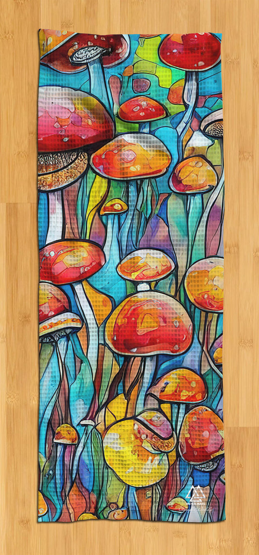 "Mushrooms " Yoga Towel