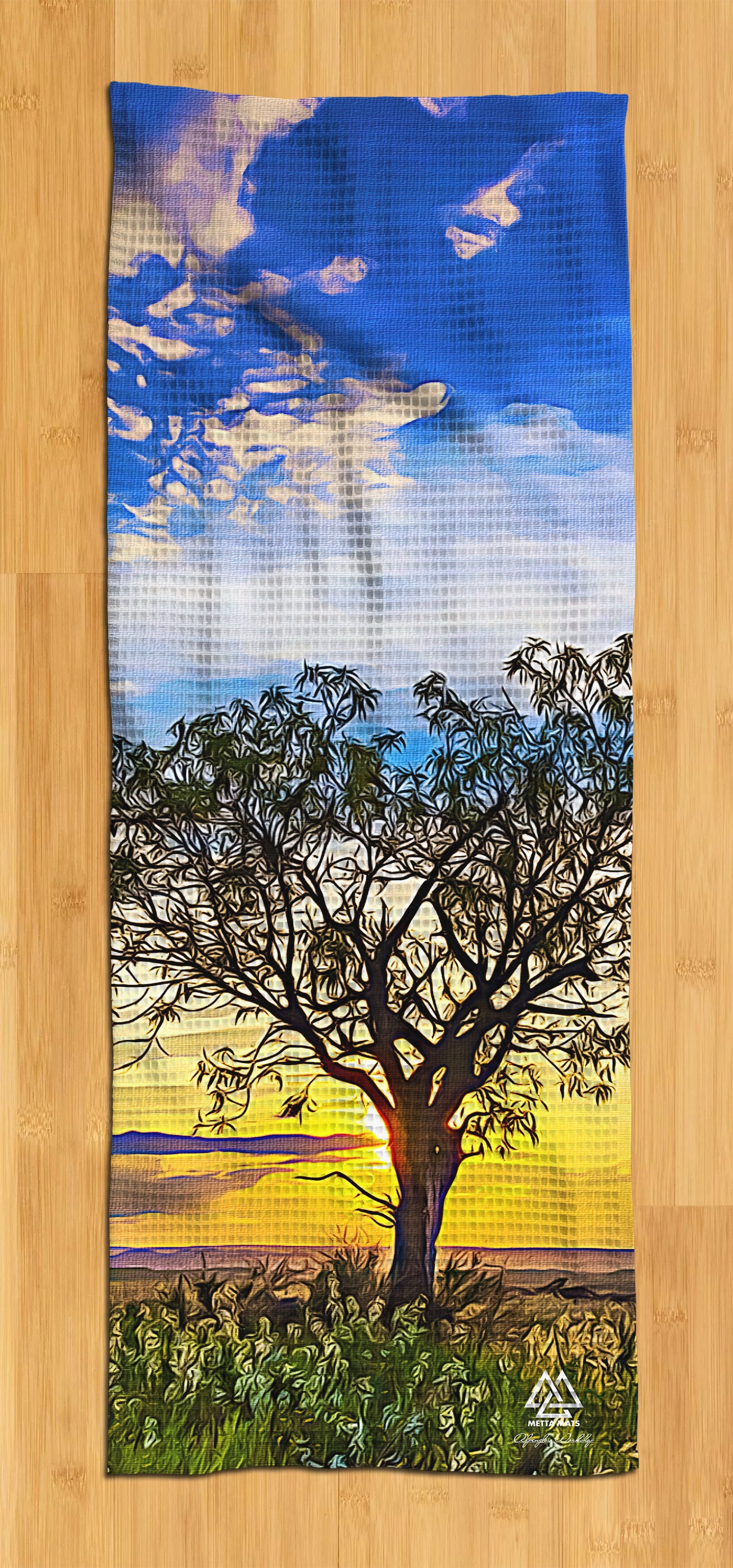 "Solitary Tree " Yoga Towel