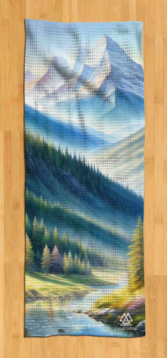 "Spring Mountain " Yoga Towel