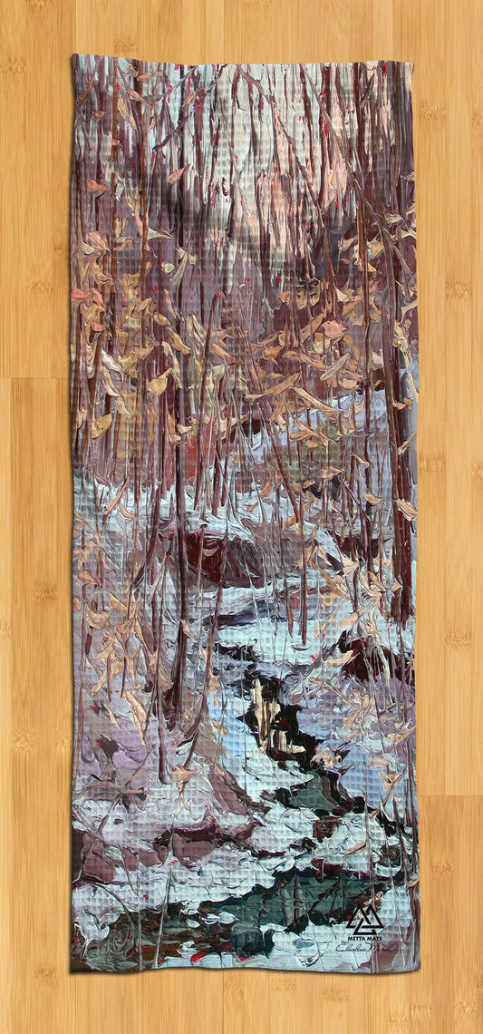 "Winter River" Yoga Towel