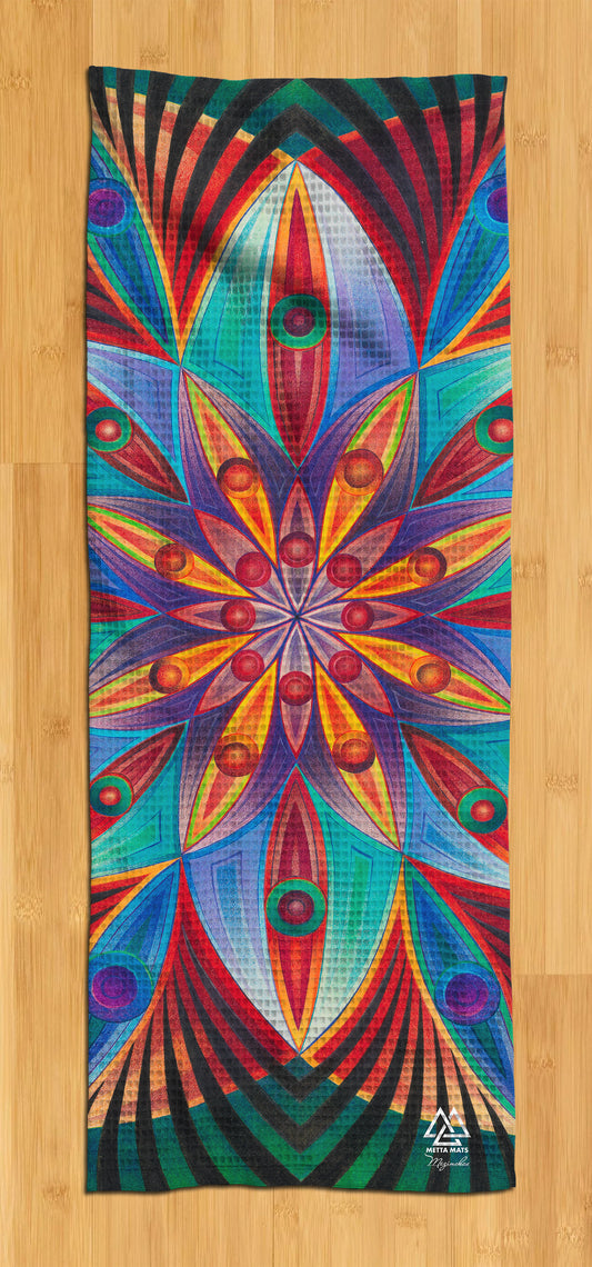 "Star Flower" Yoga Towel