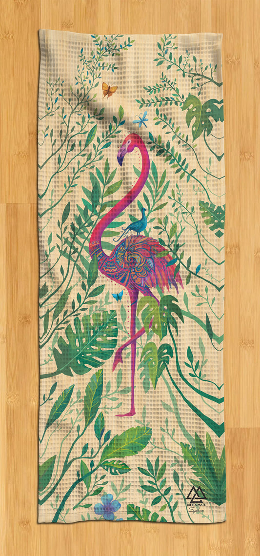 "Flamingo" Yoga Towel