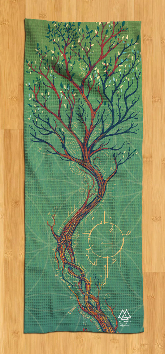 "Tree" Yoga Towel