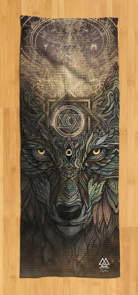 "Wolf Spirit" Yoga Towel