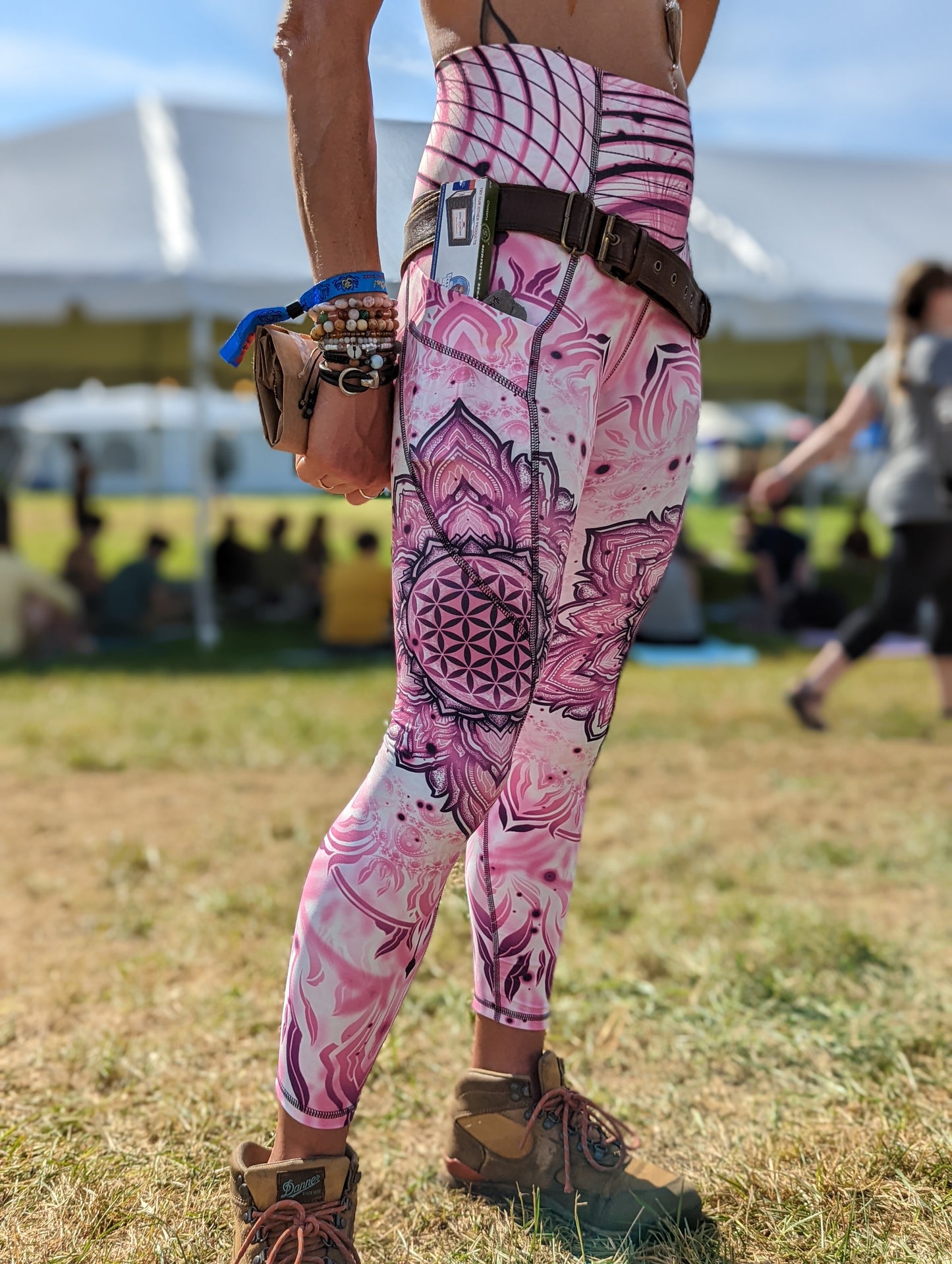 "Aligned Flower" Yoga Leggings